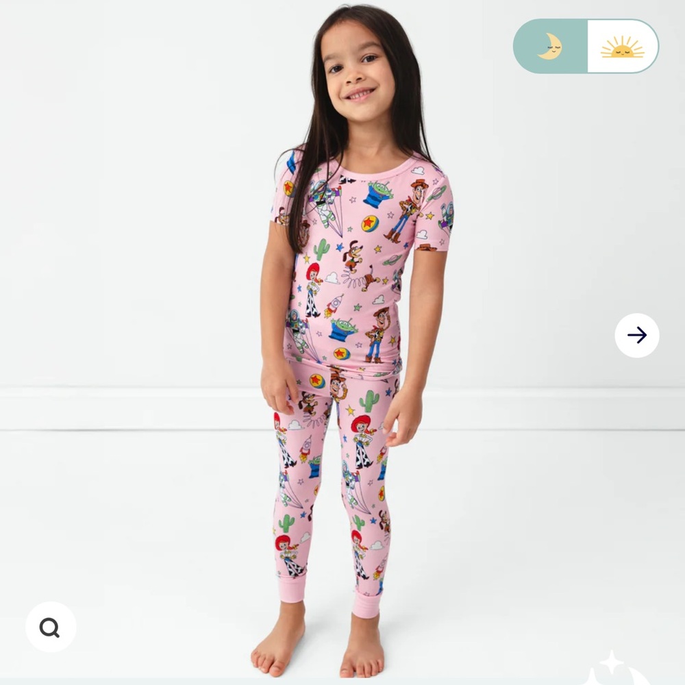 🌲NIB Little Sleepies Disney Pink Toy Story and Pals SS PJ